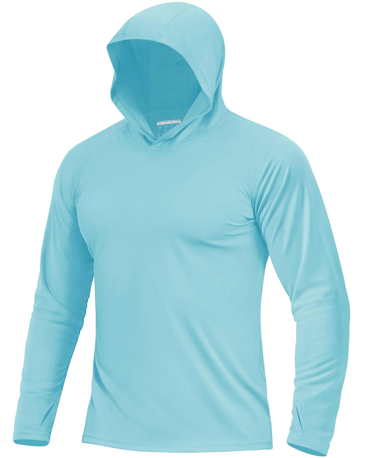 Men's UPF 50+ Sun Protection Hoodie Shirt Long Sleeve Quick Dry Fishing Shirt Lightweight Outdoor Hiking Workout T-Shirt