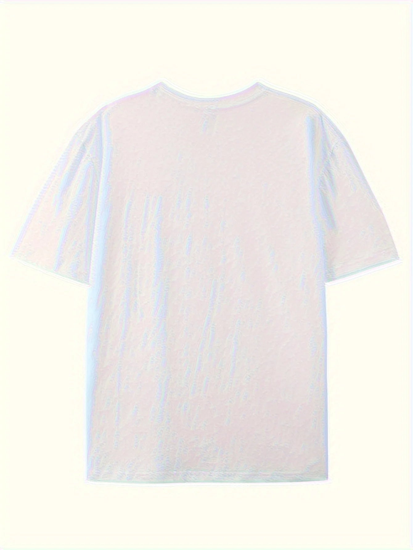 Men's Geometric Pattern Pure Cotton T-shirt - Short Sleeve Round Neck Casual T-shirt, Comfortable Clothing, Bold Pattern Shirt