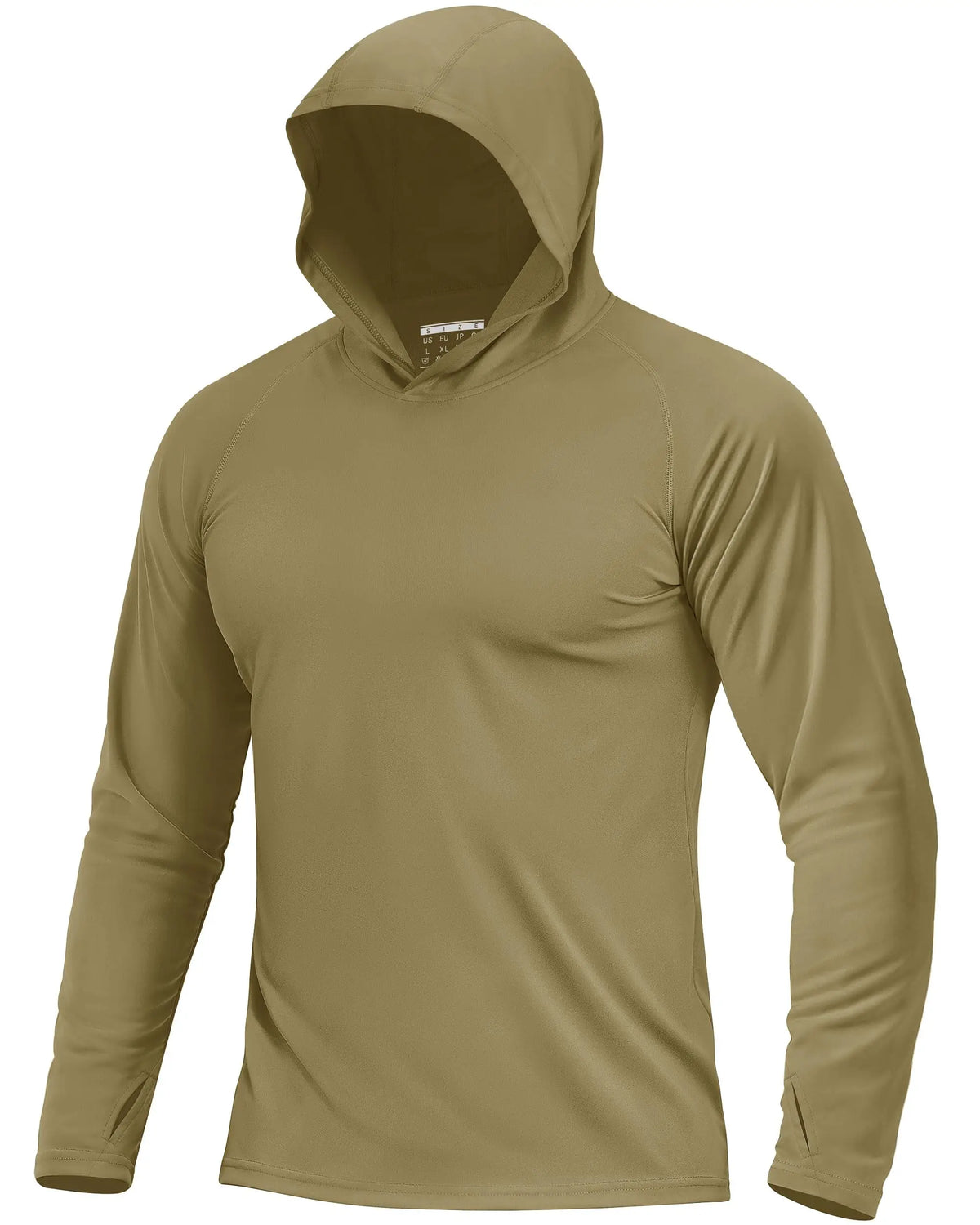 Men's UPF 50+ Sun Protection Hoodie Shirt Long Sleeve Quick Dry Fishing Shirt Lightweight Outdoor Hiking Workout T-Shirt