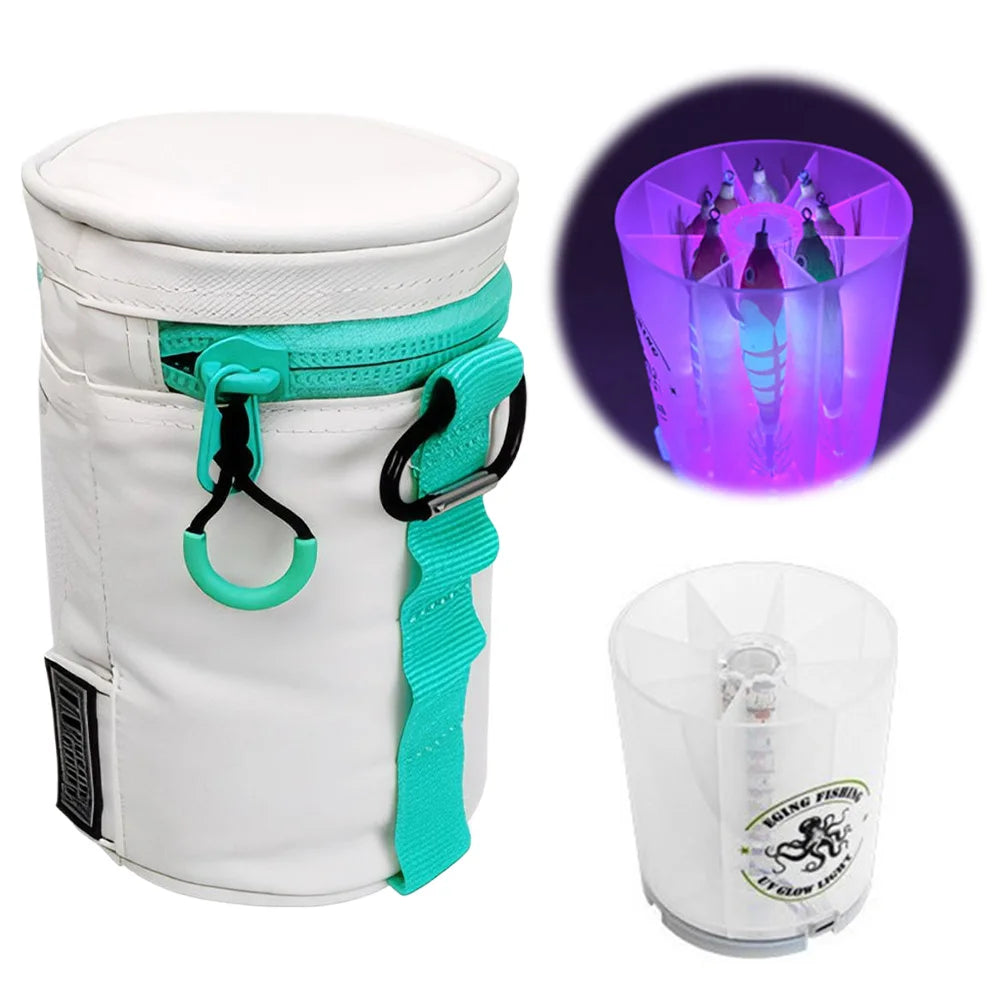 UV Squid Jig Fill Light UV Lighter Accumulator Fishing Bag Metal Jig Lure Soft Bait Sequin Fill Light Sea Fishing Accessory