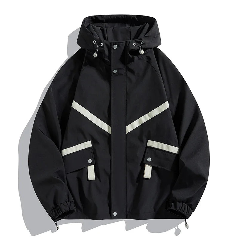 Women's Waterproof Hiking Jacket Windproof Running Coat Outdoor Camping Fishing Trekking Hunting Coat Fashion Hooded Windbreaker