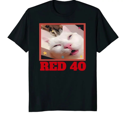 Oiiaoiia Cat Clothing Pattern Printing Summer Luxury Brand Pure Cotton Men's and Women's T-shirt Short Sleeve