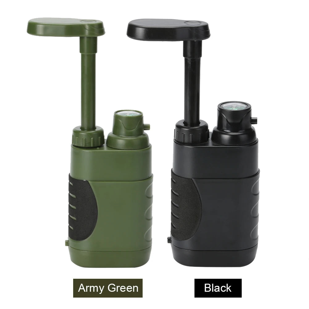 Outdoor Water Filter Filtration System Portable Camping Water Purifier Emergency Supplies Drinking Water Filtering Survival Tool