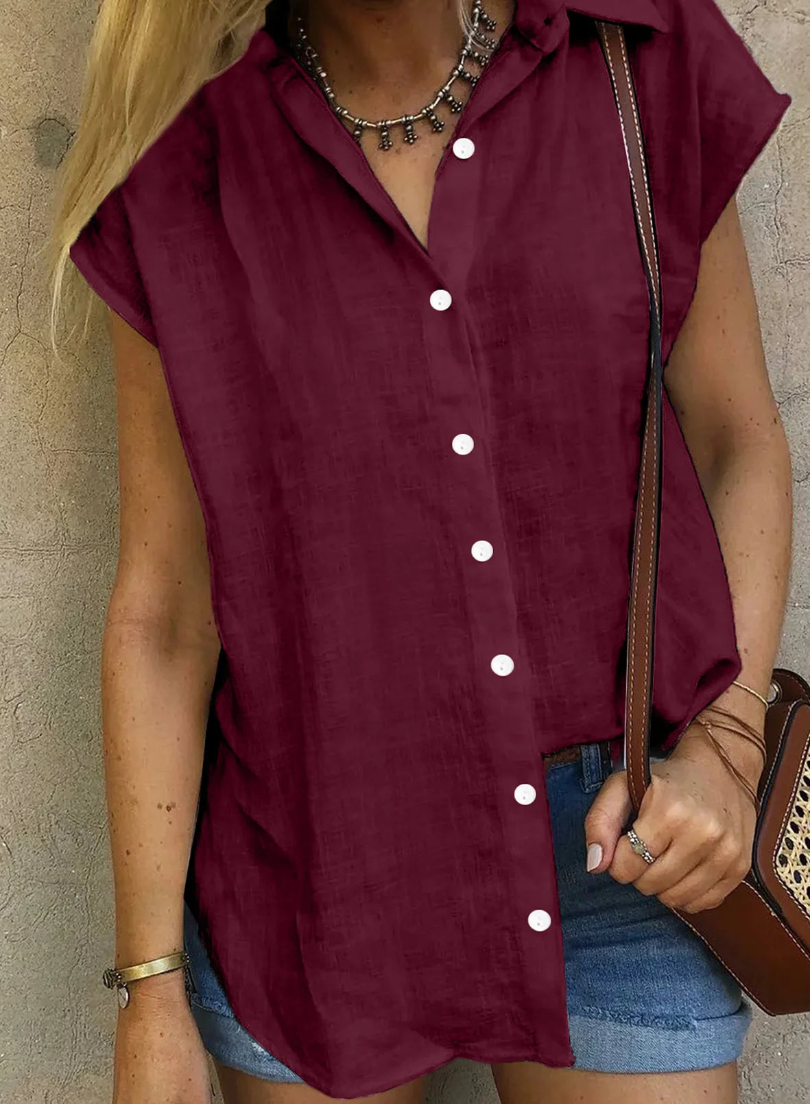 Summer Solid Cotton Linen Shirt Women's Clothing Casual Short Sleeve Tops Tee Ladies T-Shirts Blusas Thin Loose T Shirt Woman