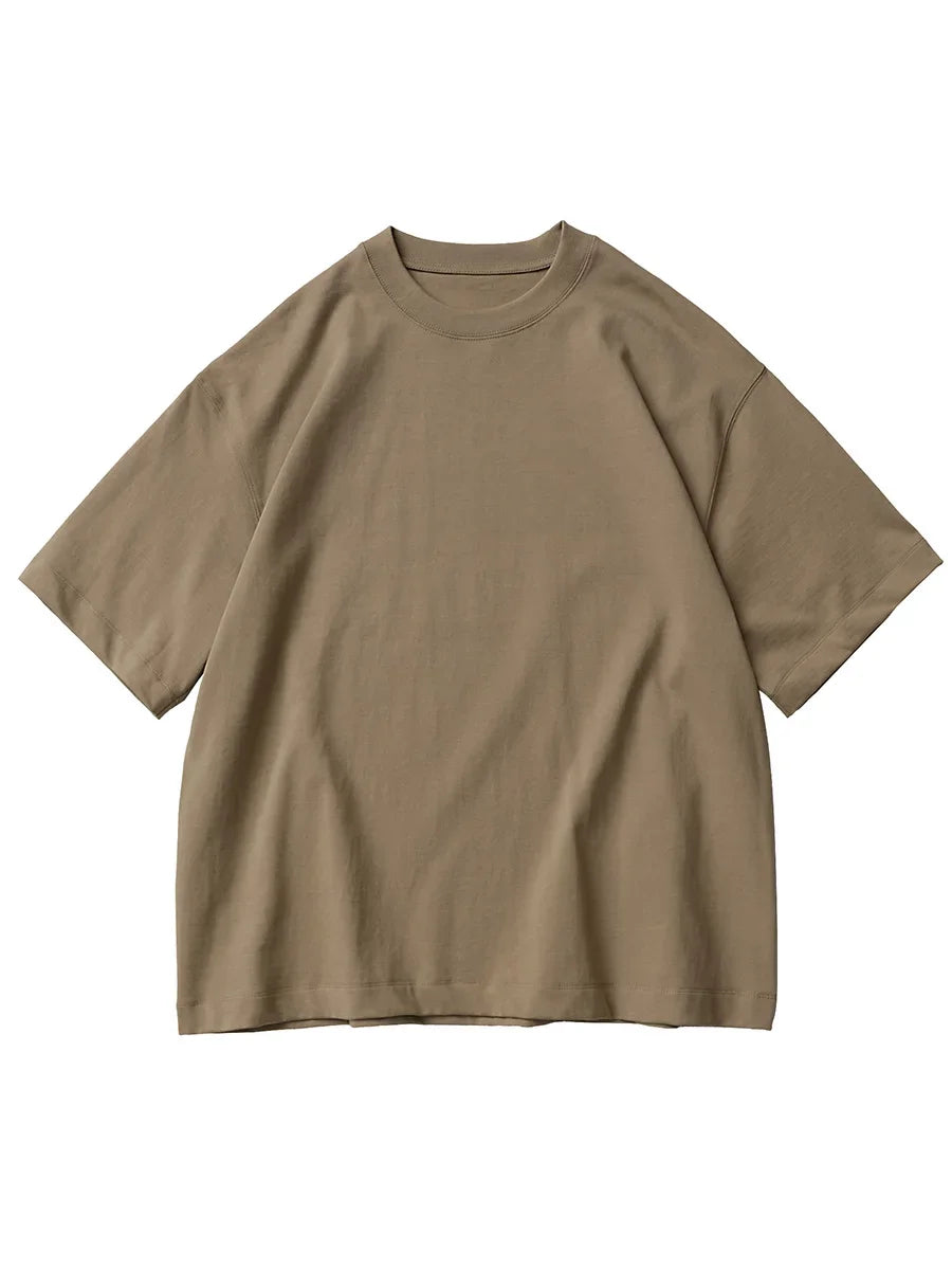 11.29oz 320Grams Heavy Cotton Weight Oversized Loose Men T-shirt Solid Color Drop Shoulder Short Sleeve High Quality