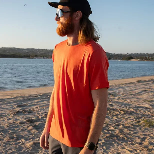 Superfine Merino Wool T Shirt Men Base Layer Merino Shirt Wicking Breathable Quick Dry Anti-Odor No-itch Big USA Size