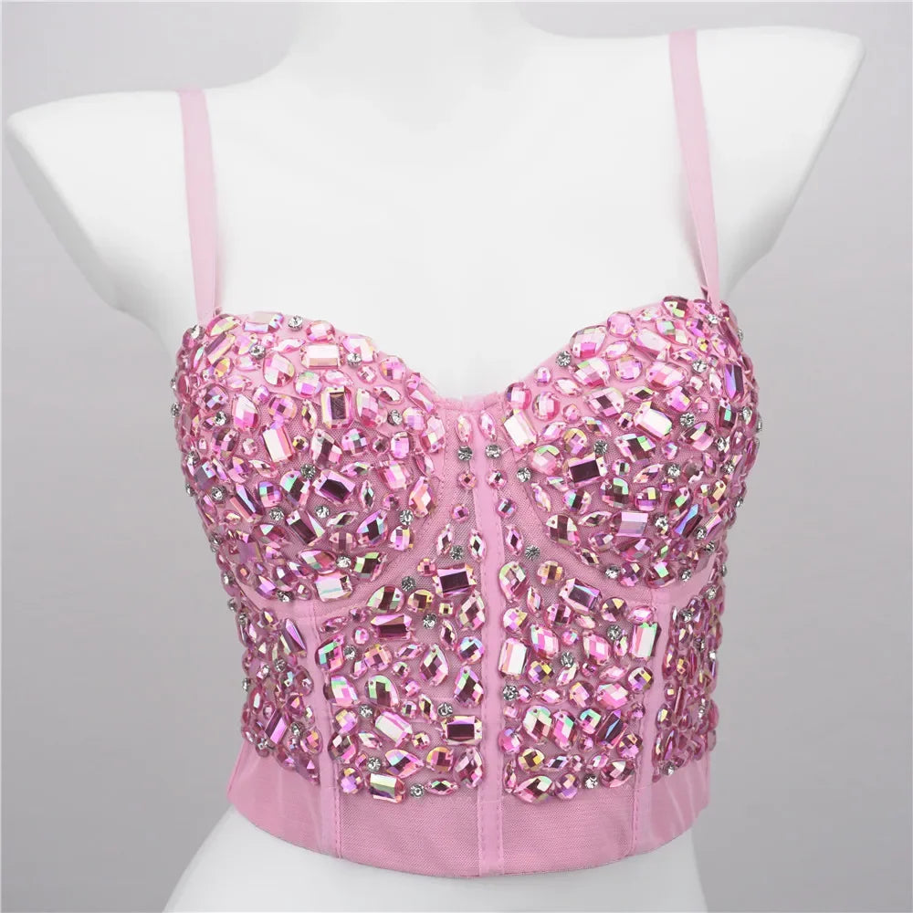 Sexy Club Tanks Tops Women Shaper Camisole Ladies Crop Top Blusas Streetwear Camis Corset Shirt Woman Clothes Camiseta Mujer