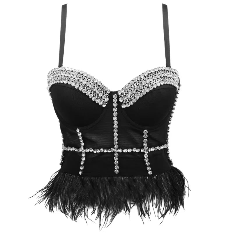 Sexy Club Tanks Tops Women Shaper Camisole Ladies Crop Top Blusas Streetwear Camis Corset Shirt Woman Clothes Camiseta Mujer