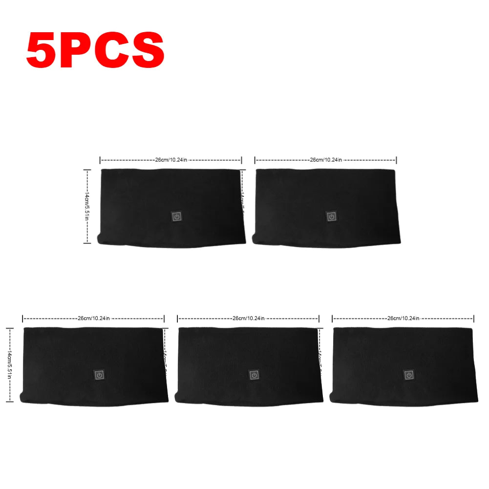 Winter Electric Heated Scarf Unisex Windproof Thermal Fleece Scarf Rechargeable Heating Neck Wrap For Cycling Skiing Camping New