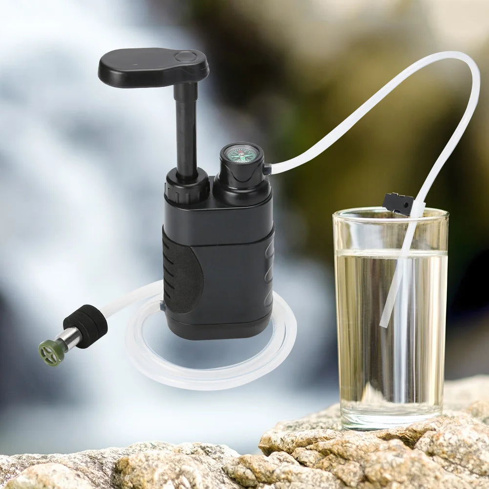 Outdoor Water Filter Filtration System Portable Camping Water Purifier Emergency Supplies Drinking Water Filtering Survival Tool