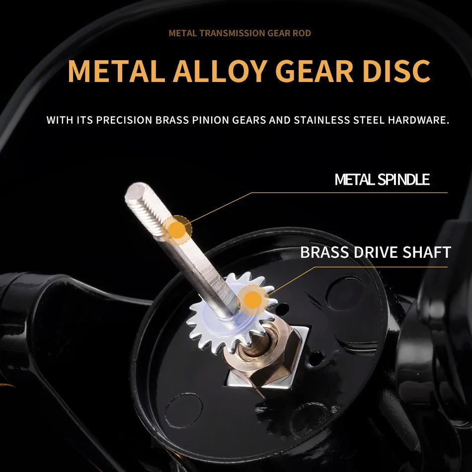 HM NEW Fishing Reel Spinning Reel Metal Reel Cup 10KG Max Drag Power Spinning Wheel High Speed Adapt to Any Water Body