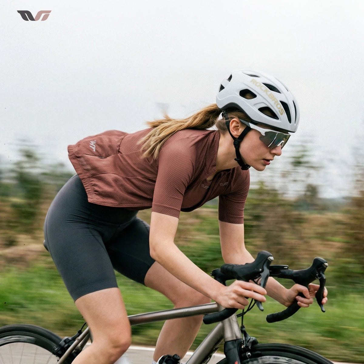 ROCKBROS TVI Women Summer Cycling Jersey Breathable Quick Dry Cycling Jacket Moisture Wicking Top For Cycling Commuting Outdoor