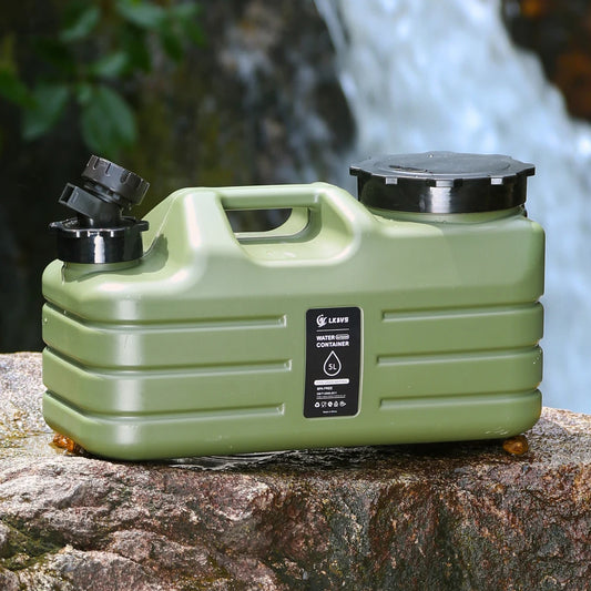 Camping Water Bucket Cover with Faucet Water Storage Container Lid Leak-Proof Water Tank Lid for Camping Hiking