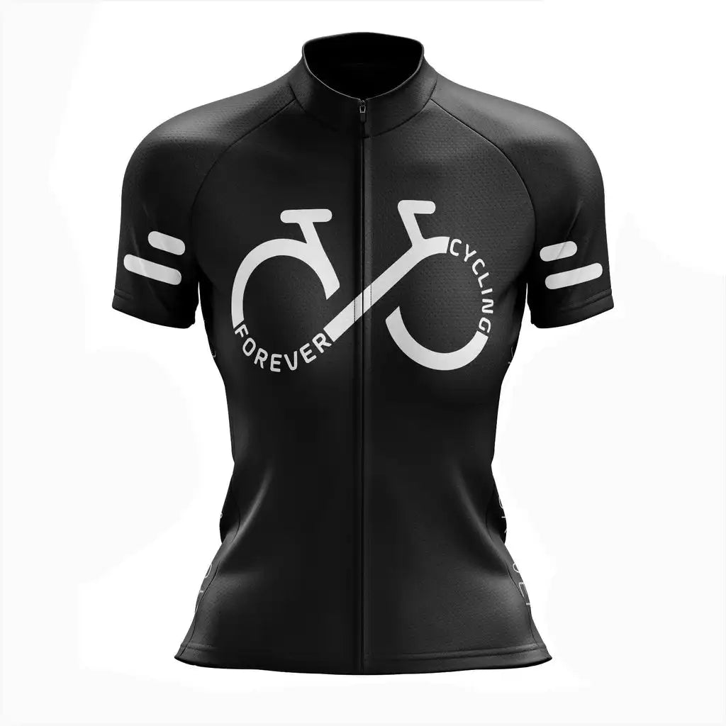 Forever Cycling Team Women Cycling Clothing Summer Short Sleeve Cycling Jersey Set Mountain Bike Clothes Maillot Ciclismo Mujer