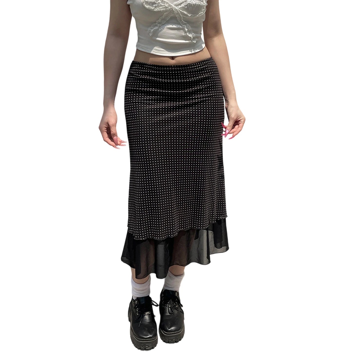 Elegant High Waist Pleated Midi Skirt with Floral Print for Women Stylish A-Line Knee Length Skirt for Summer