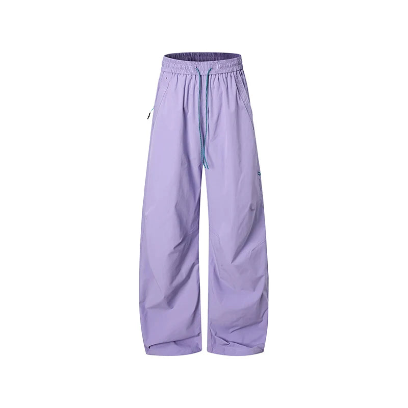 Women's Outdoor Drawstring Pants Spring Summer Trendy Mountaineering Waterproof  Casual Pants Women Paratrooper Jogging Pants