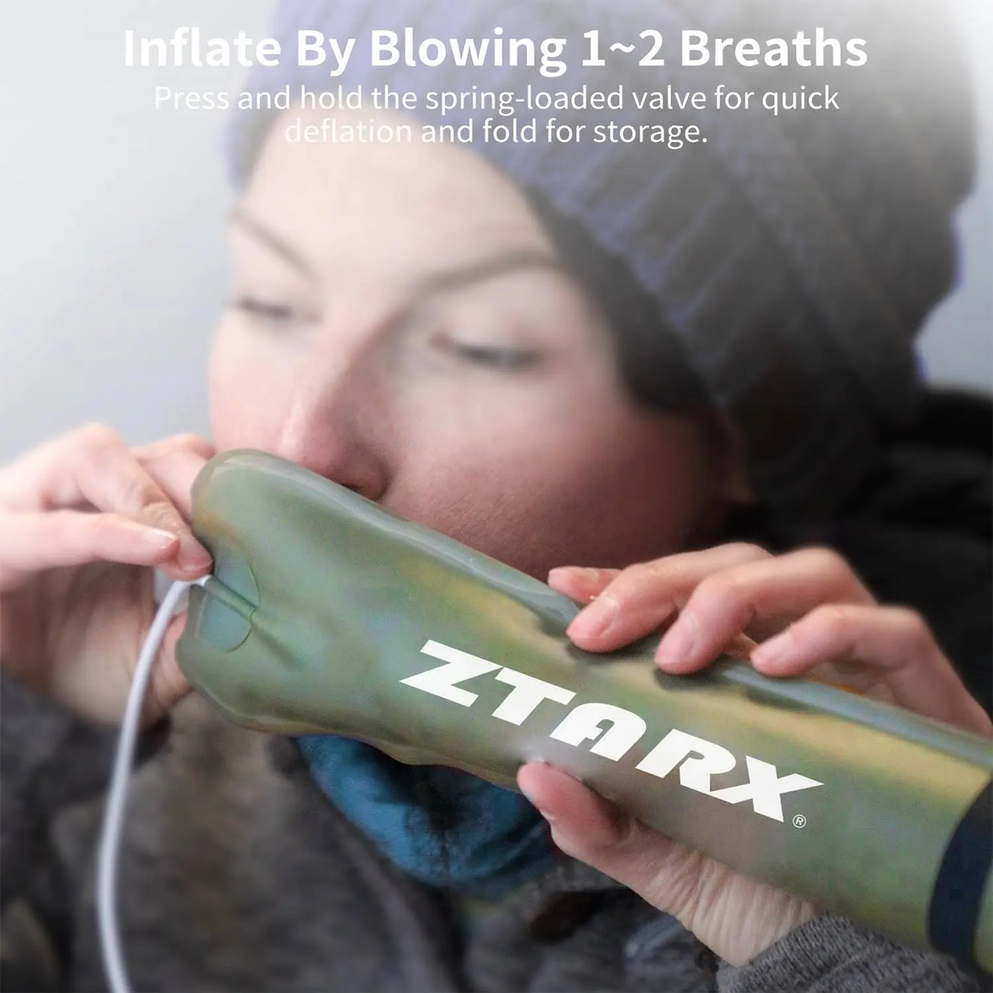 Corded Plug-in Model Camping Tent Light Bar IP66 Waterproof LED Tube, Foldable Inflatable Outdoor Lights Suitable for Camping