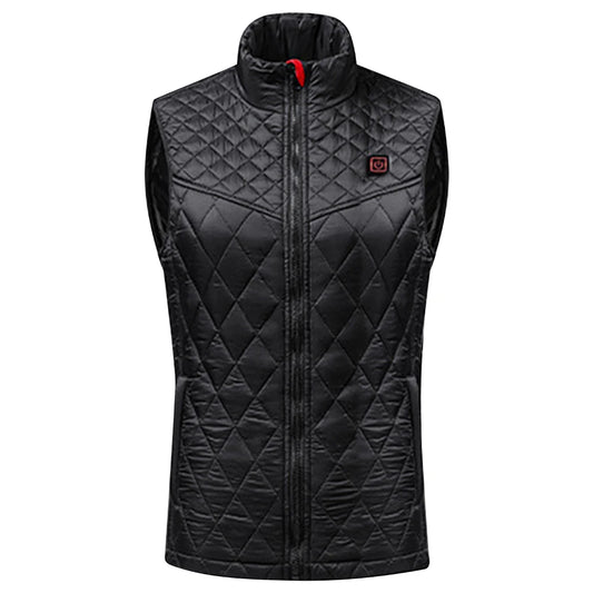 Women Electric Heating Vest Rechargable Electric Thermal Jacket 3 Heating Levels 9 Zone Heating for Sports Hunting Hiking