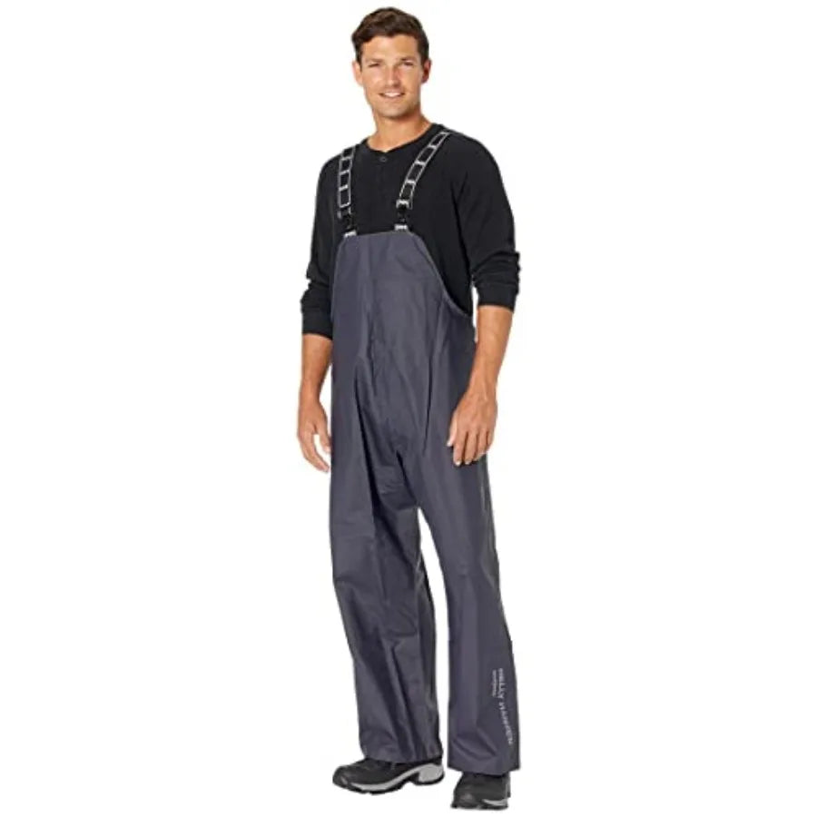 Helly Hansen Mandal Waterproof Bib Overalls - Rain Gear for Men - Fishing Pants and Work Bibs for Men - Heavy Duty Rain Gear