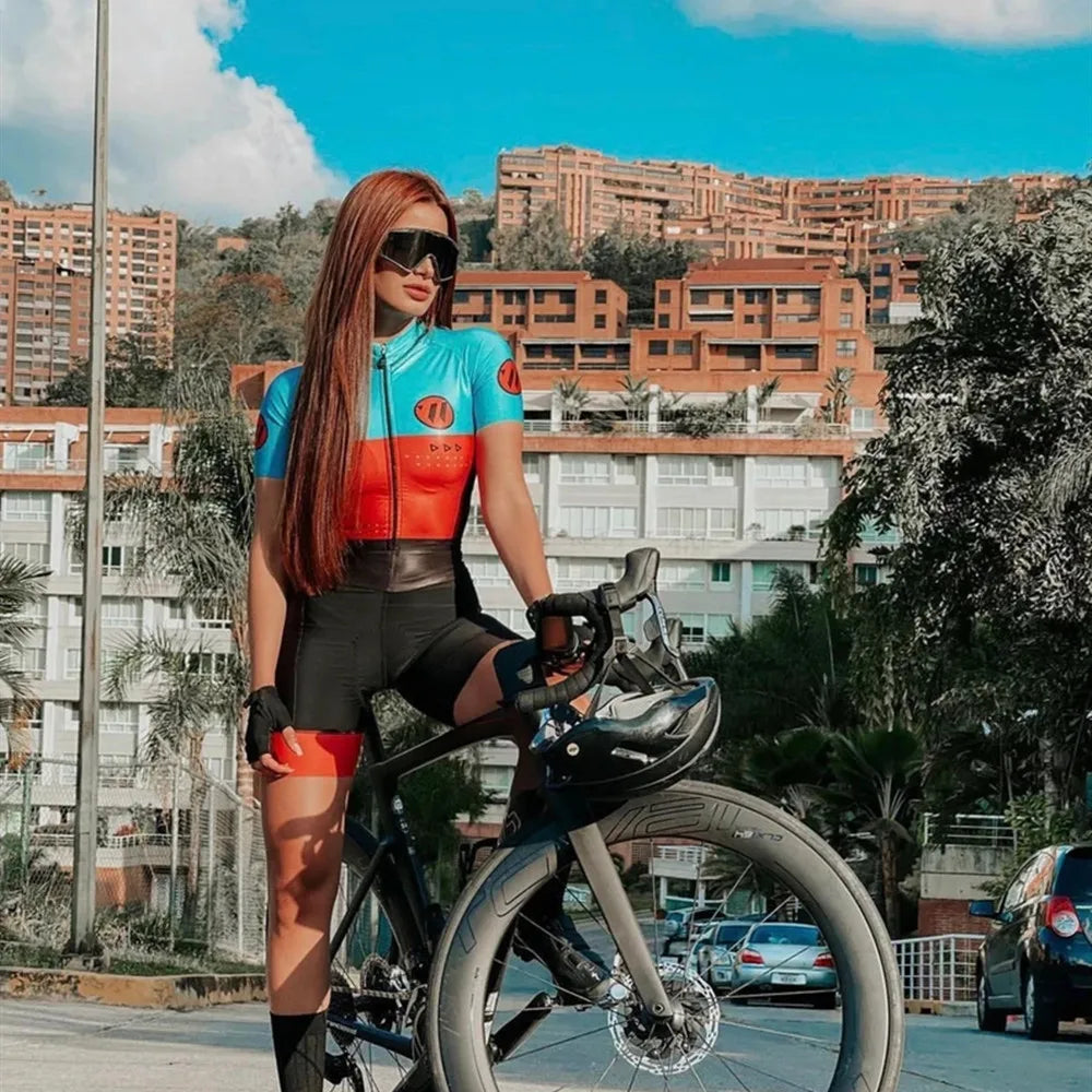 Vvsportsdesignsroupa Cycling Jersey Team Women triathlon suit woman Racing Bicycle Clothing Suit Breathable Mountain Bike Clothe