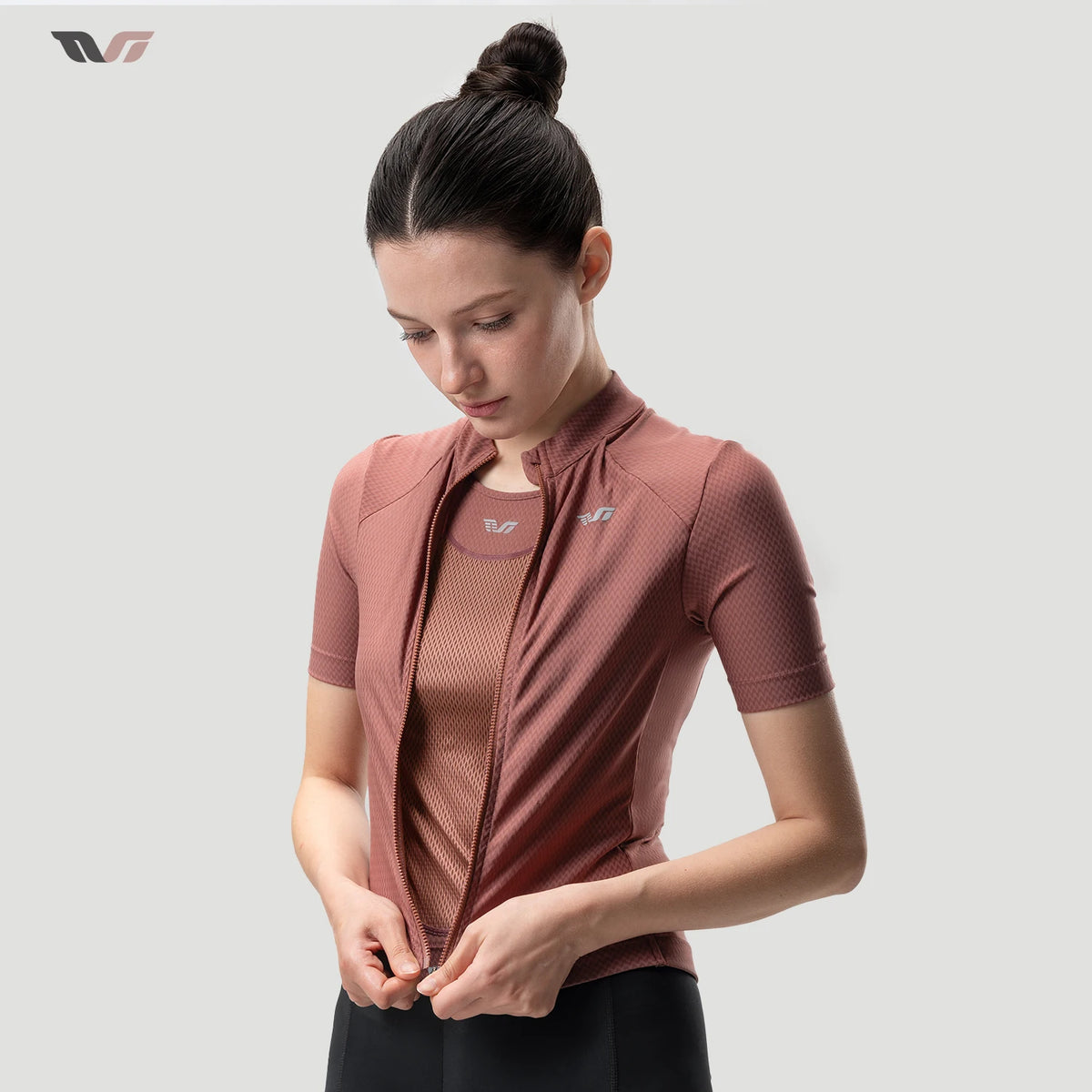 ROCKBROS TVI Women Summer Cycling Jersey Breathable Quick Dry Cycling Jacket Moisture Wicking Top For Cycling Commuting Outdoor