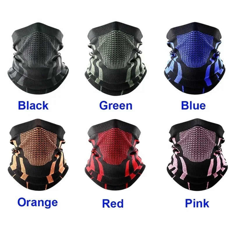 Colors Winter Breathable Comfortable Thermal Knitted Scarf Faces Cover Neck Warmer Bicycle Cycling Ski Tube Scarf Hiking Masks