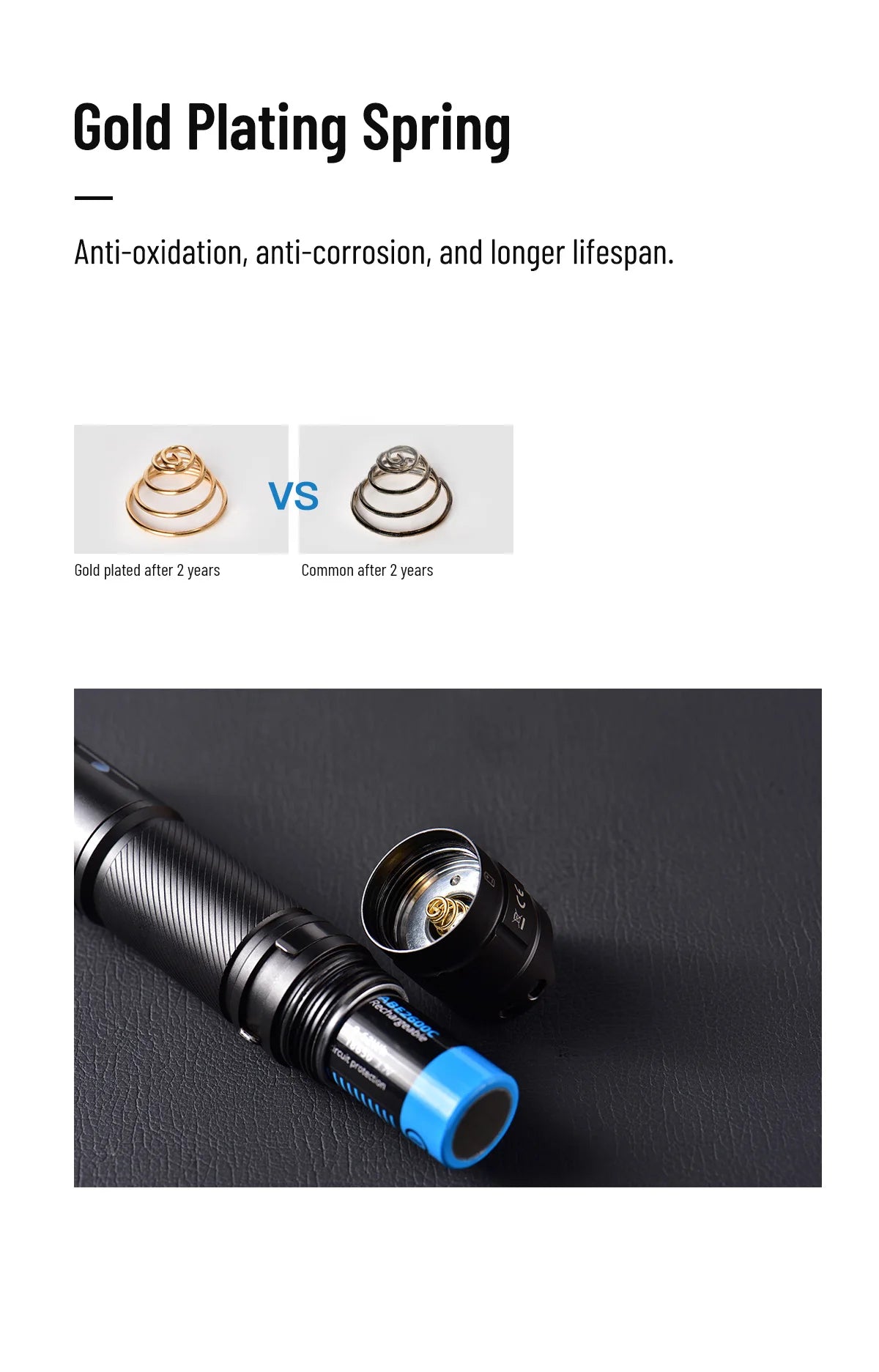 WUBEN C3 Flashlight 1200 High Lumens Rechargeable Flashlights 6 Modes Super Bright IP68 LED Tactical Flashlight for Camping