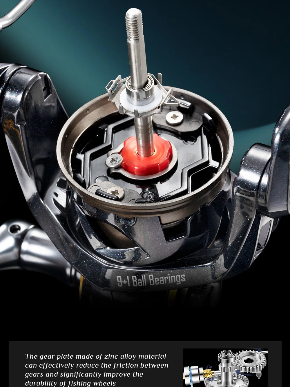 ROOBLINOS SW Spinning Reel Ultralight  Saltwater Surf Reel  5.0:1 9+1 BB Max Drag 12kg Fishing Reels Wheel