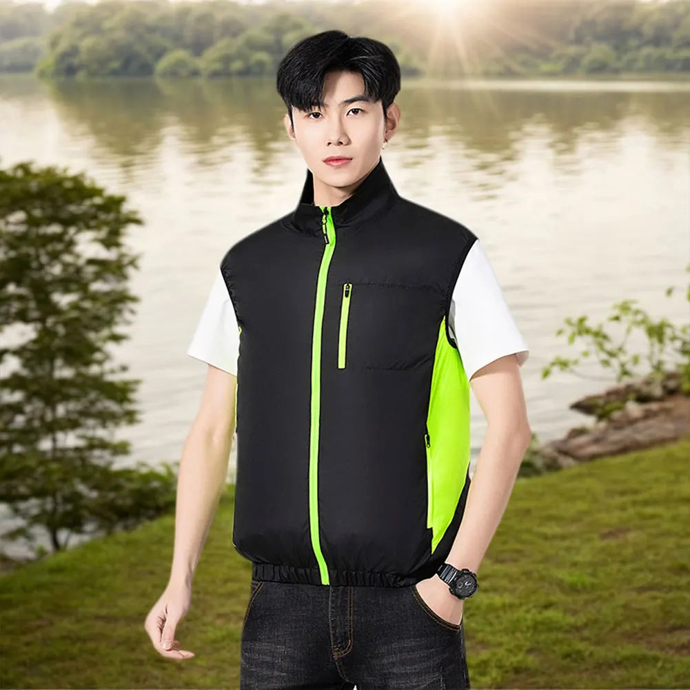 Summer Cooling Vest for Men Women Cooling Work Clothes Hiking Clothes for High Temperature Work Fishing Vest