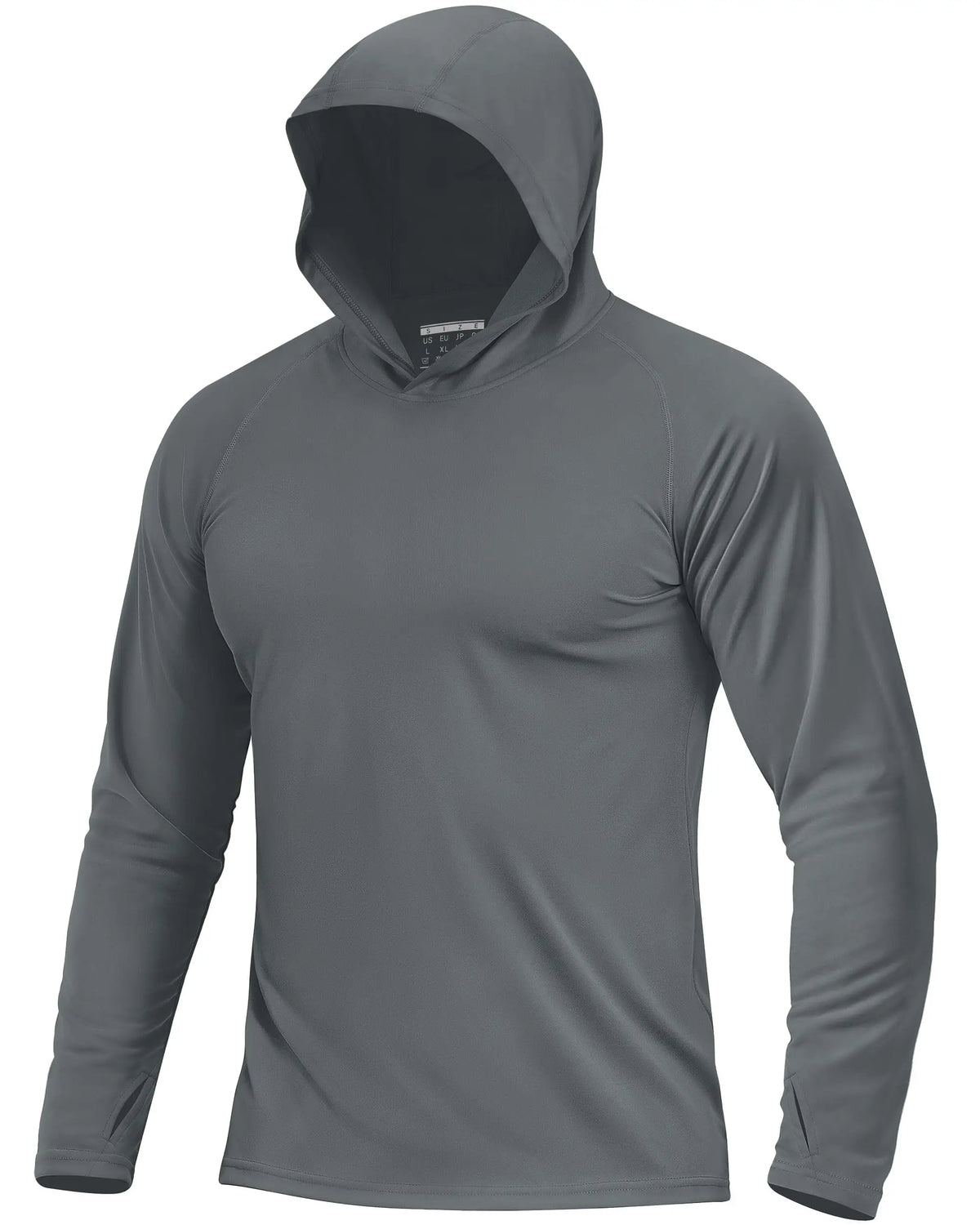 Men's UPF 50+ Sun Protection Hoodie Shirt Long Sleeve Quick Dry Fishing Shirt Lightweight Outdoor Hiking Workout T-Shirt
