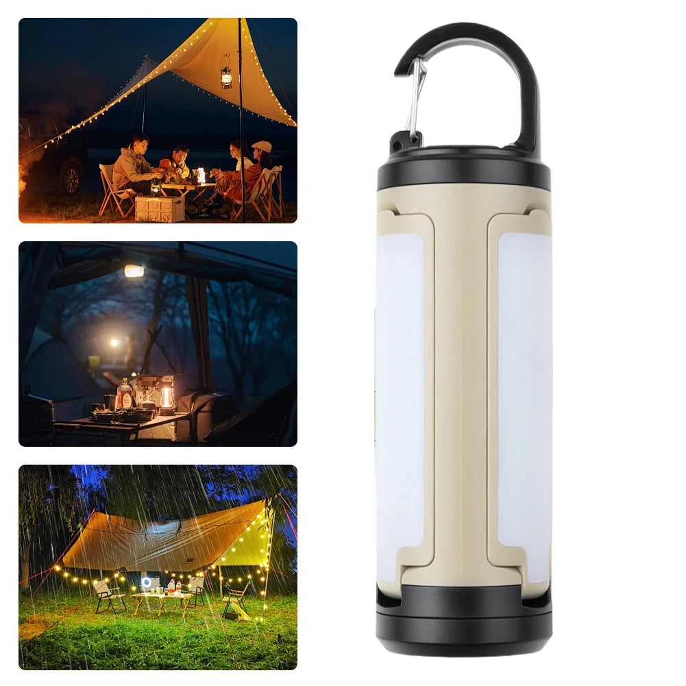 Foldable Outdoor Hanging Camping Lantern 6 Modes Portable Camping Lamp Camping Emergency Flashlight for Indoor/Outdoor Use