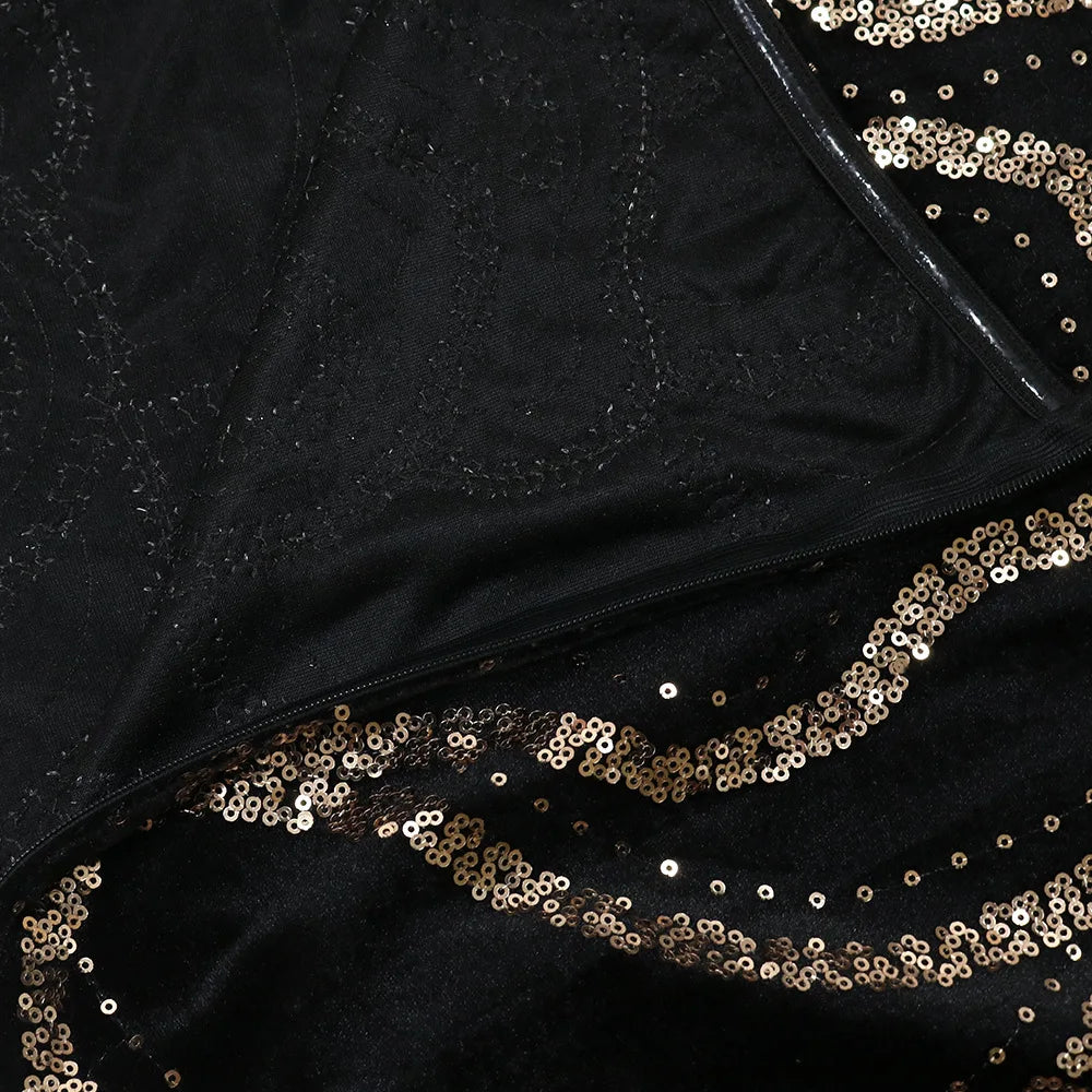 XTOCEAN Floral Sequined Strapless Maxi Dresses for Women Sleeveless Off the Shoulder Sexy Birthday Party Evening Long Dress 2025