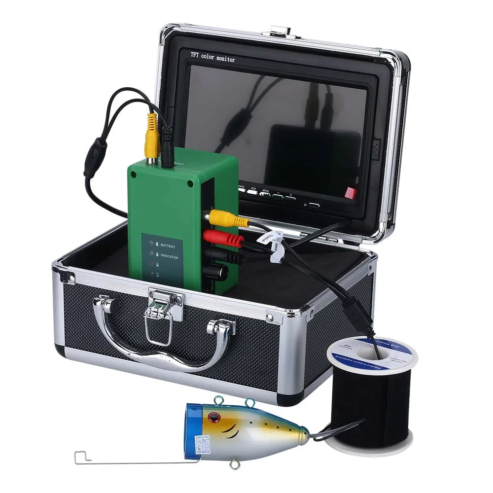 MAOTEWANG 7inch Fishfinder Underwater Fishing Camera Double Lamp 30LEDs 15M 30M 50M Waterproof For ICE/Sea/River Fishing