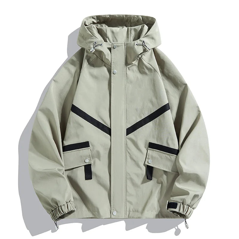 Women's Waterproof Hiking Jacket Windproof Running Coat Outdoor Camping Fishing Trekking Hunting Coat Fashion Hooded Windbreaker