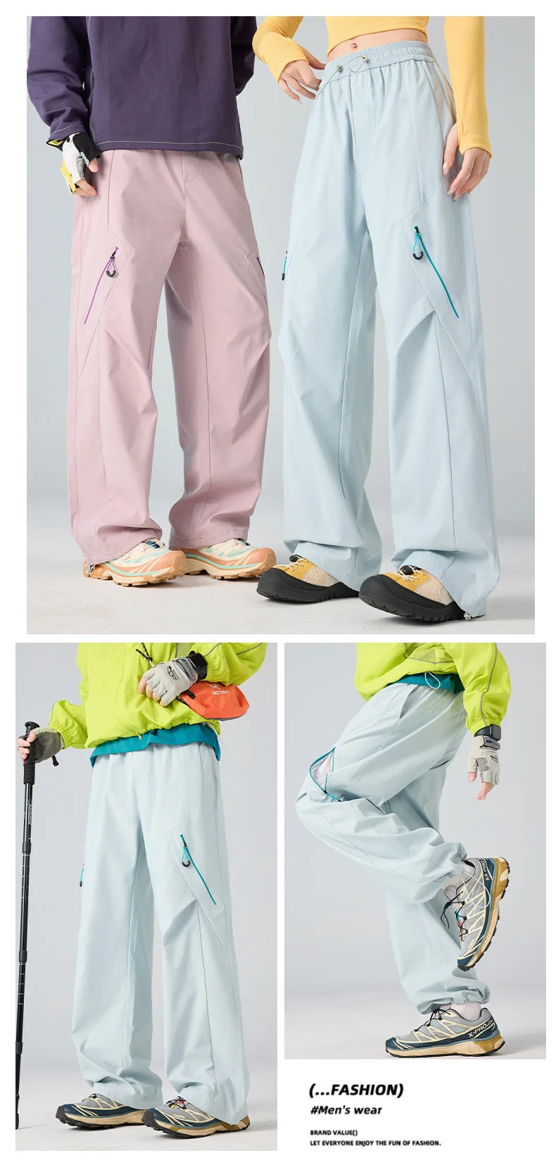 Summer Couple's Outdoor Commuting Functional Cool, Dry, Comfortable, Skin-Friendly, Breathable, Water-Repellent Casual Pants