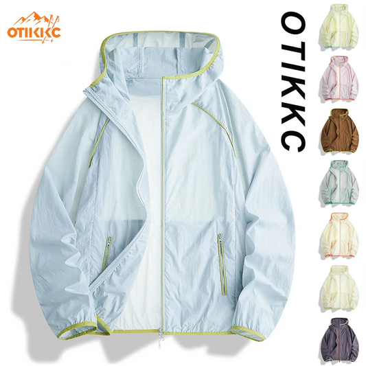 New High-Quality Sun Protection Clothing For Men Women For Outdoor Sports Hiking Anti-UV Macaron Color Woven Hooded SkinClothing