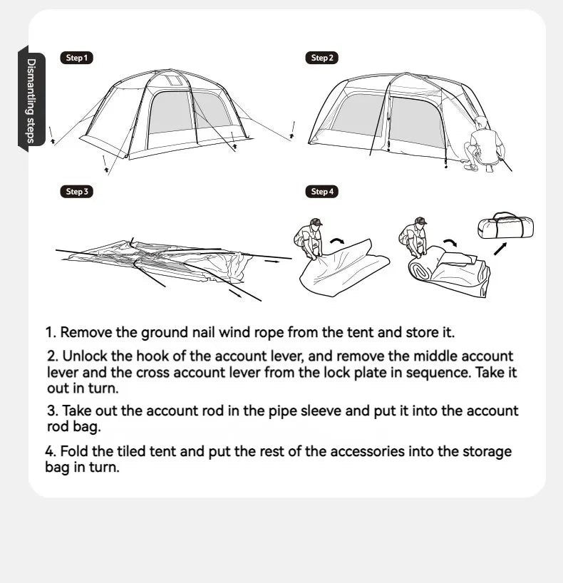 Naturehike Dunes 10.9 Camping Tent 6 People 4 Seasons Dome Extended Canopy Outdoor Waterproof Large Space Tent With Chimney Hole