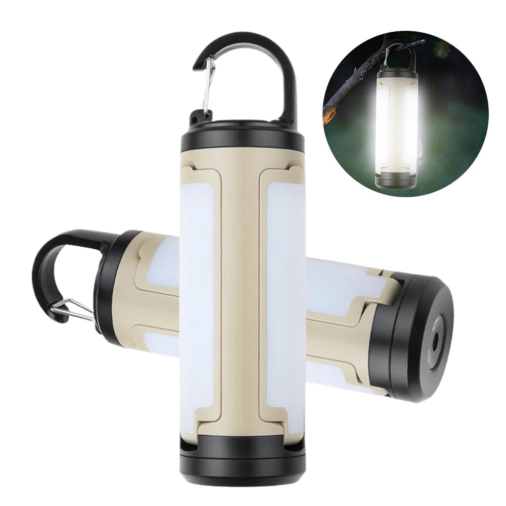 Foldable Outdoor Hanging Camping Lantern 6 Modes Portable Camping Lamp Camping Emergency Flashlight for Indoor/Outdoor Use