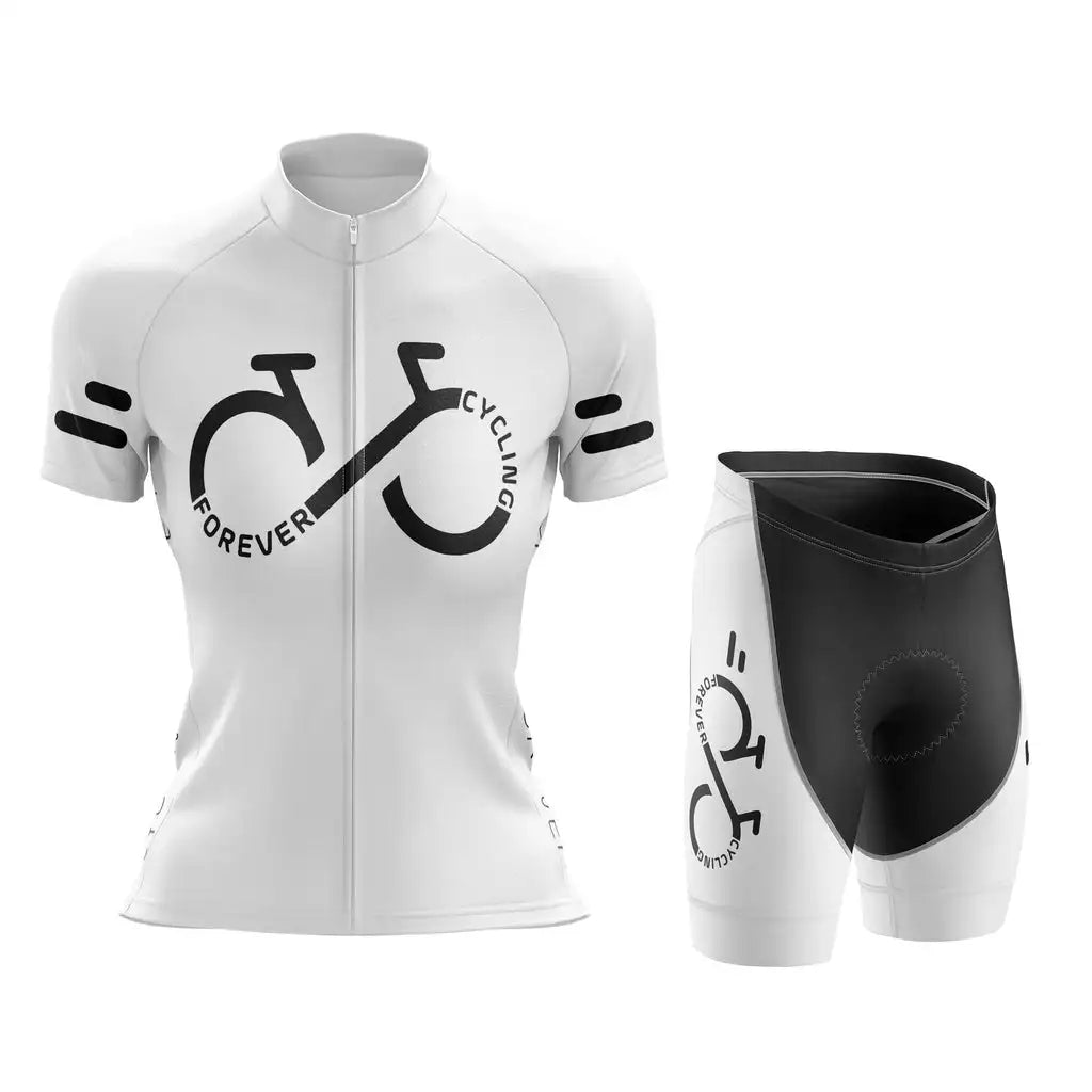 Forever Cycling Team Women Cycling Clothing Summer Short Sleeve Cycling Jersey Set Mountain Bike Clothes Maillot Ciclismo Mujer