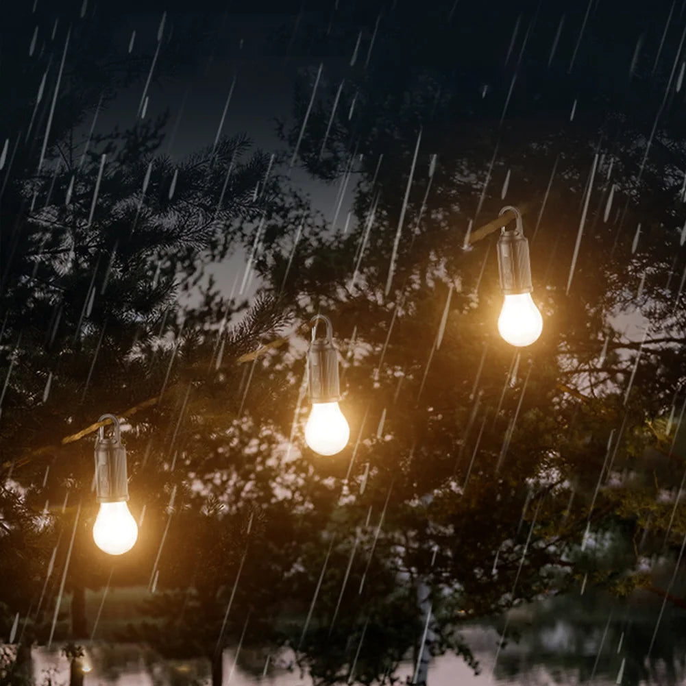 2-5PCS Solar Powered LED Lighting Lantern USB Charging Outdoor Tent Light Waterproof BBQ Atmosphere Light for Outdoor Camping