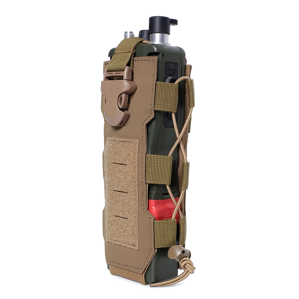 Multifunctional Molle Water Bottle Bag Drawstring Bottle Pouch for Outdoor Travel Camping Hiking Hunting Climbing
